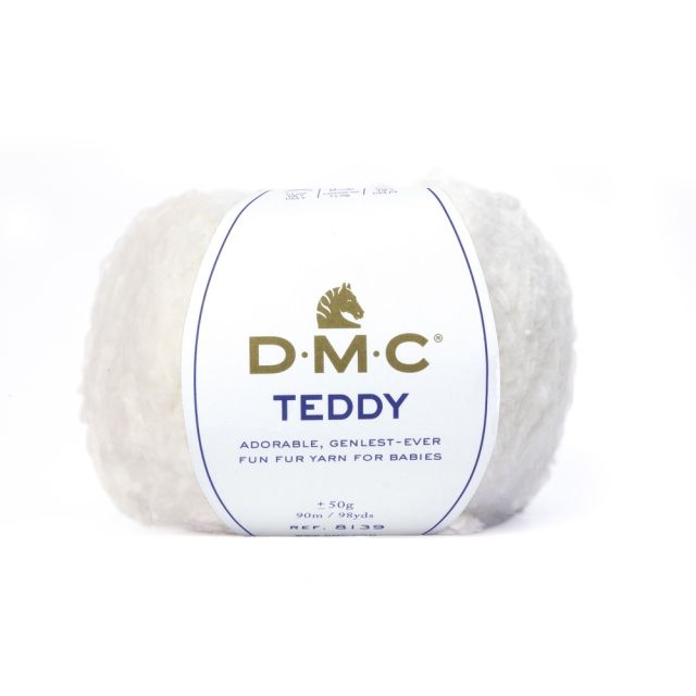 Fil laine Teddy DMC Blanc N° 310
