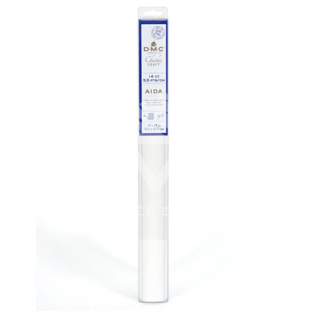 Toile à Broder Aïda 5,5 pts/cm DMC - Blanc cassé