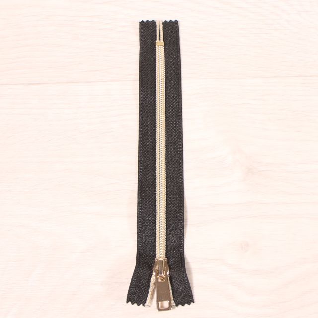 Fermeture métal non séparable Craftine Or 35 cm