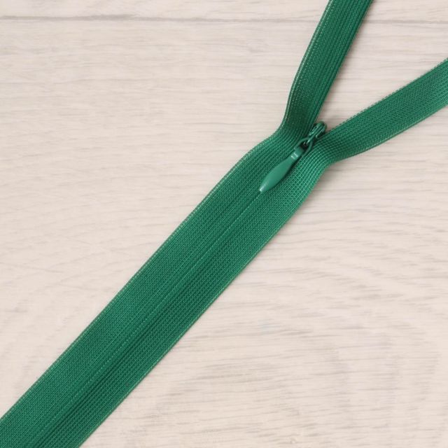 Fermeture nylon invisible 18 cm verte