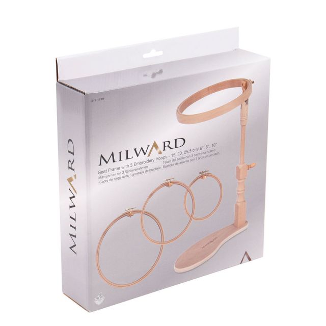 Tambour à broder avec 3 cercles à broder - Milward