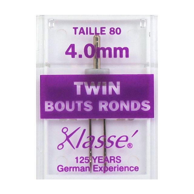 Aiguilles Machine Double Bouts ronds 80/12 4mm - Klassé