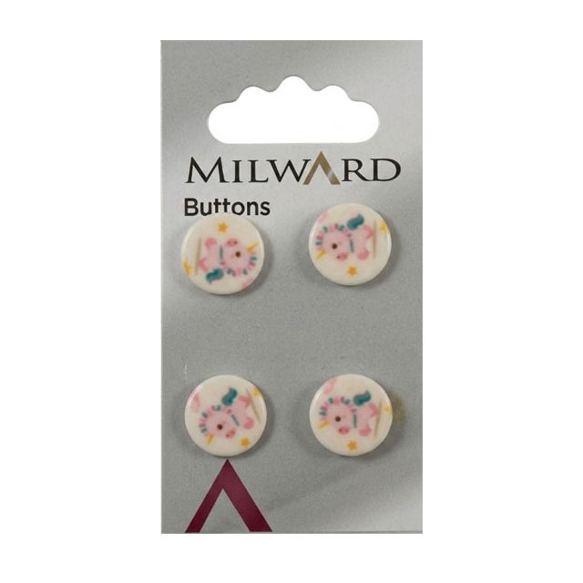 Bouton Milward Licorne 13 mm x4