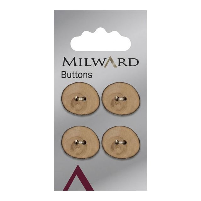 Bouton Milward Bois 15 mm x4