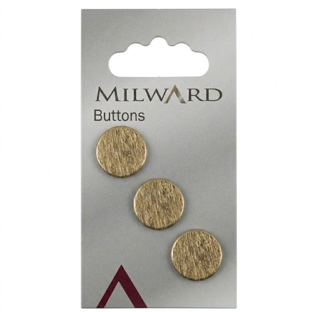 Bouton Milward Doré 15 mm x3