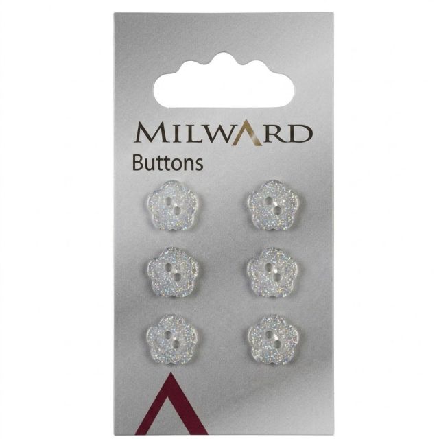 Bouton Milward Petites fleurs 11 mm x6