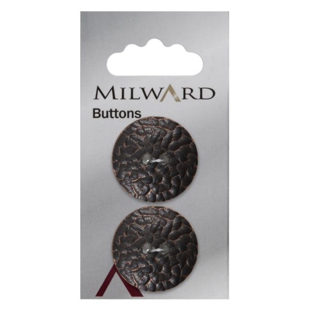 Bouton Milward Noir 25 mm x2