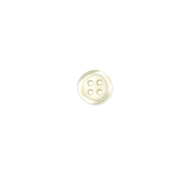 Bouton Alexander unis nacré 10 mm - Beige