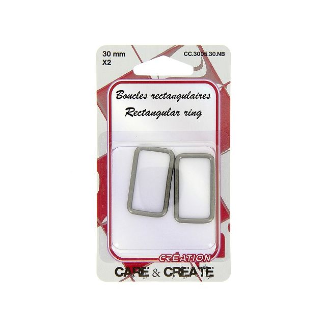 Boucles rectangulaires 30 mm x 2 - Care & create