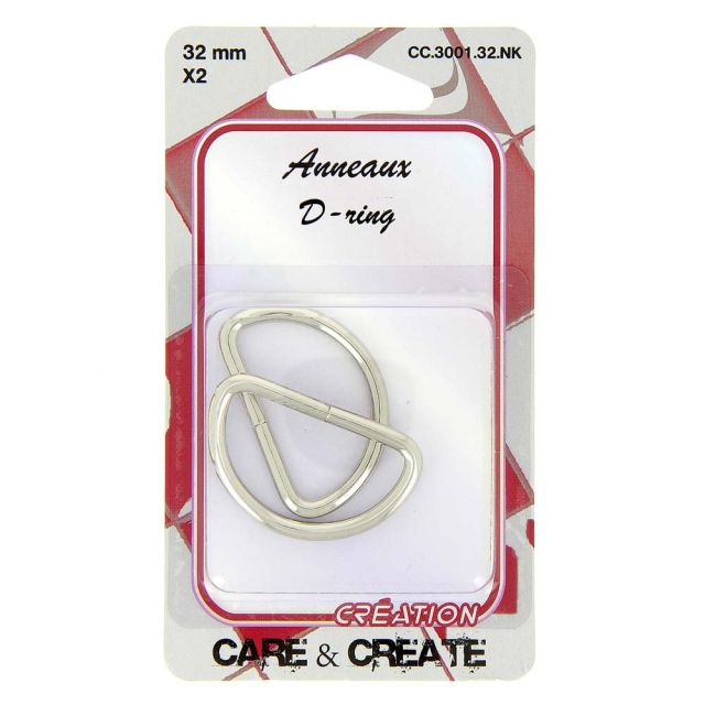 Passants demi-ronds Care & Create Argent 32 mm