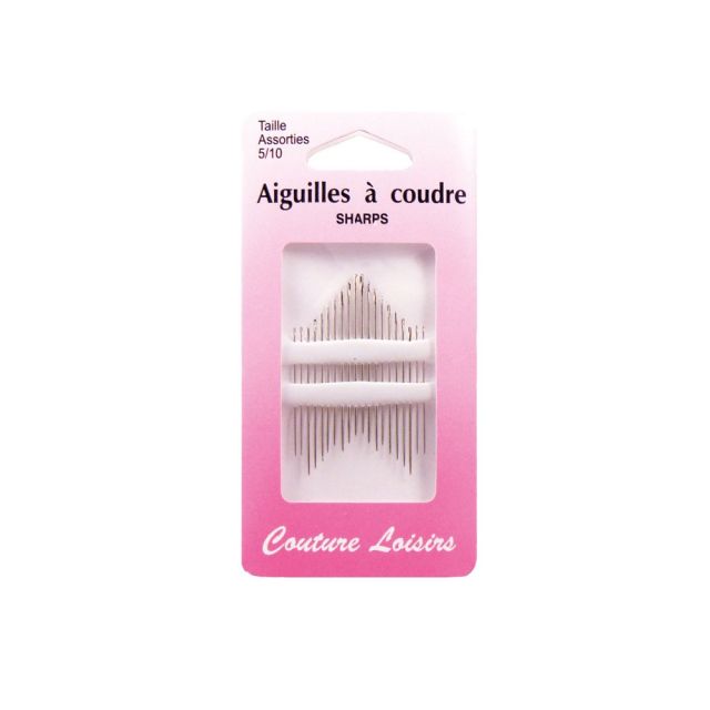 Aiguilles à coudre assorties n°05 à n°10 x20