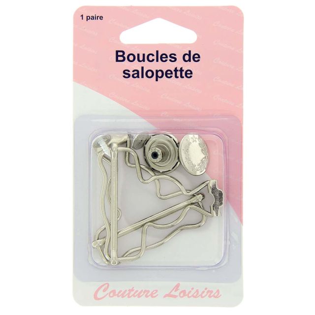 Boucles pour salopettes Argent x2