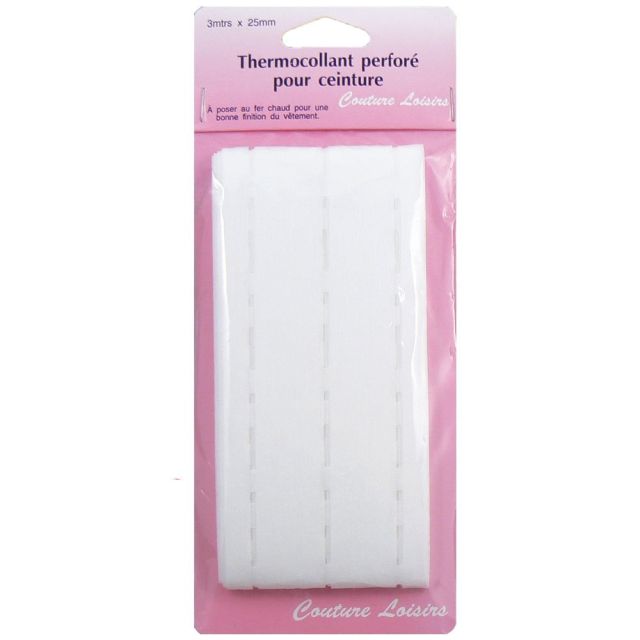 Perfo-bande thermocollante 25 mm longueur 3 m
