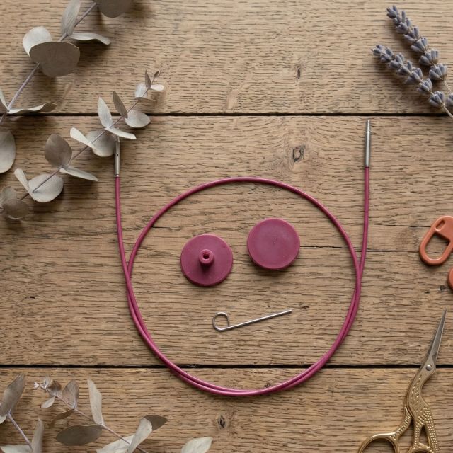 Câble Circulaire Interchangeable Knit Pro Violet - 6 Tailles
