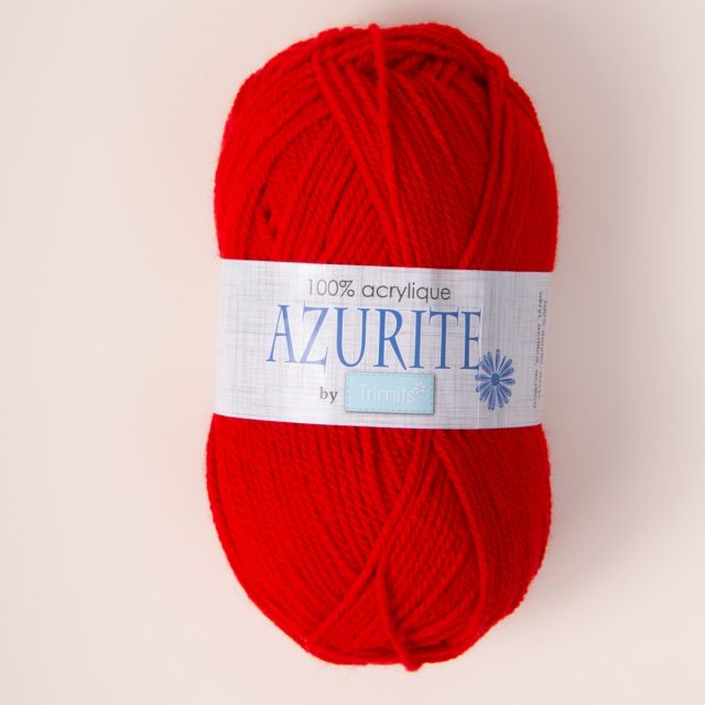 Pelote de fil à tricoter Azurite 50g - Rouge