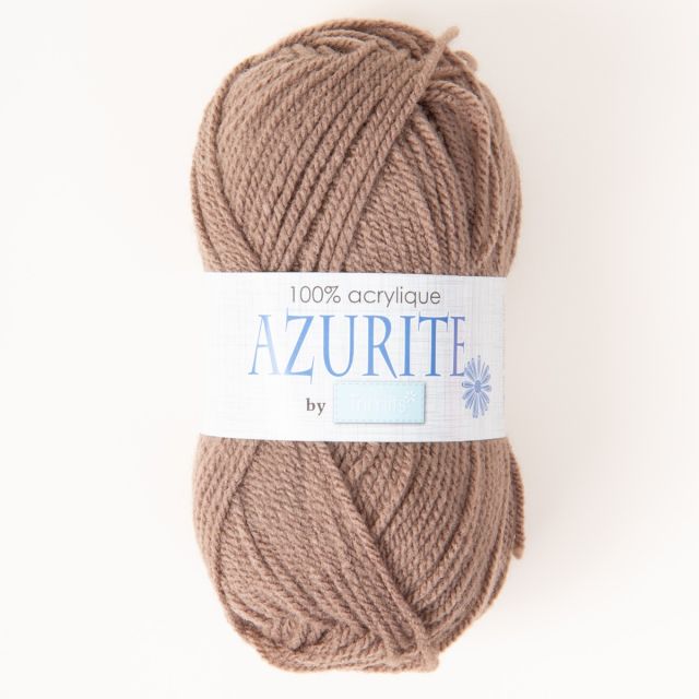 Pelote de fil à tricoter Azurite 50g - Taupe
