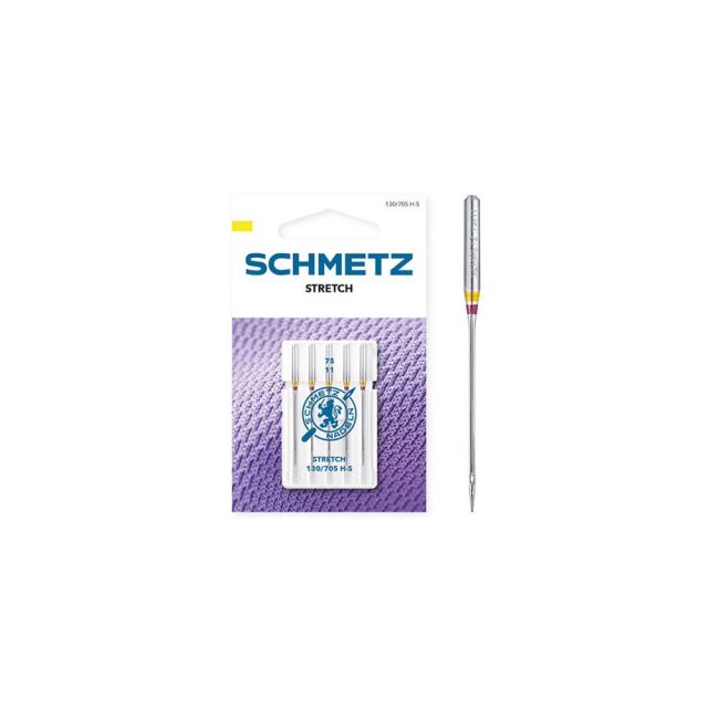 Aiguilles spécial Stretch n° 75/11 Schmetz 130/705 H S x5