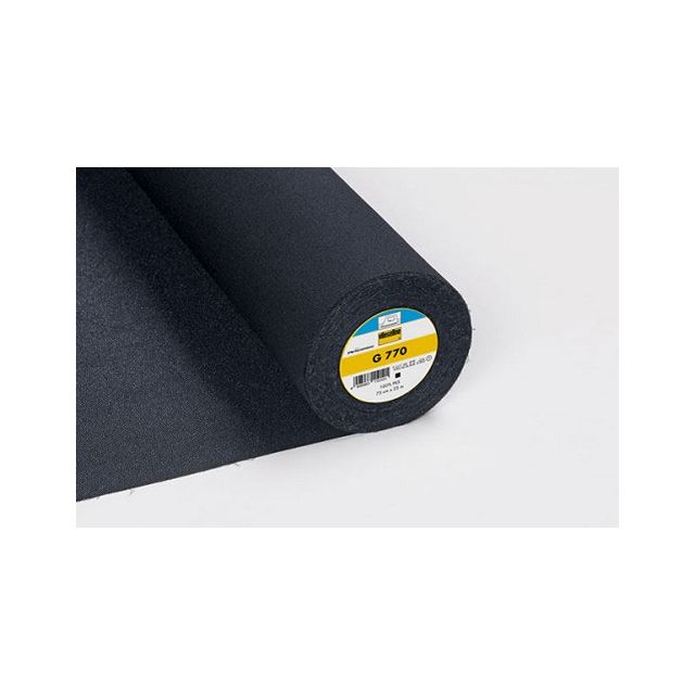 Entoilage Tissé Thermocollant Vlieseline G770 Noir
