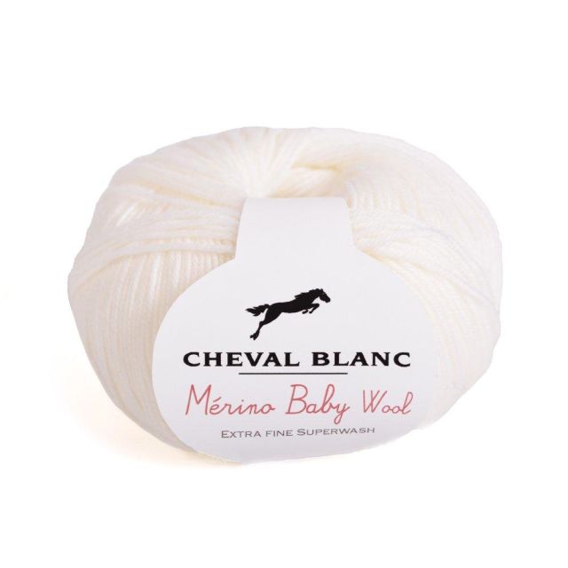 Fil Laine layette Cheval Blanc Mérino Baby Wool - 7 Couleurs