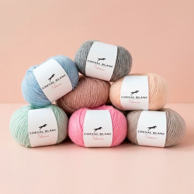 Fil de Coton Laine et Alpaga Cheval Blanc Palomino - 7 Couleurs
