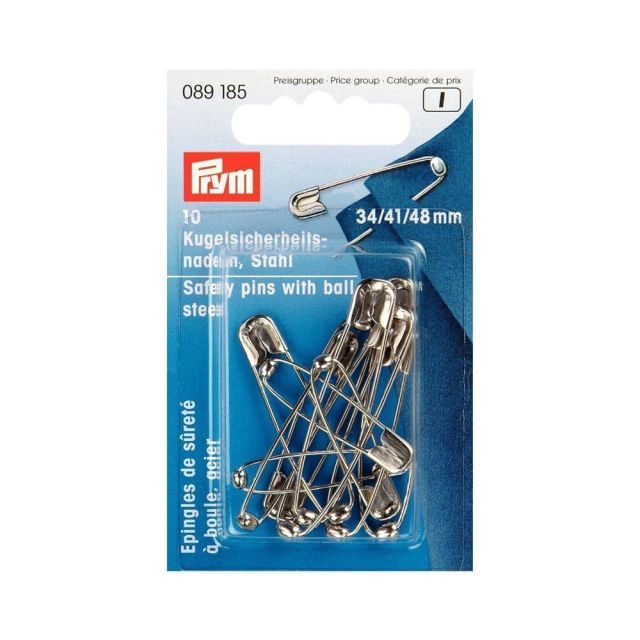 Epingles de sûreté à boule Prym No. 1,2,3 