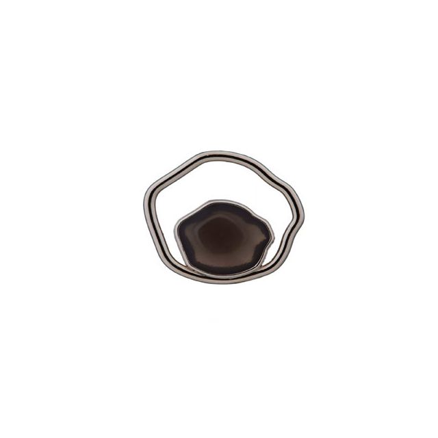 Bouton Prym 20 mm Argent rond irrégulier