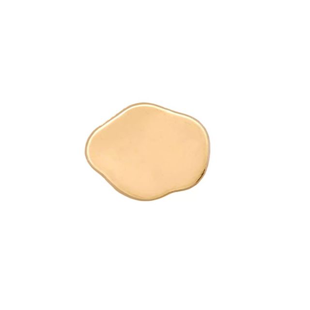 Bouton Prym en métal 12 mm - Or rond irrégulier