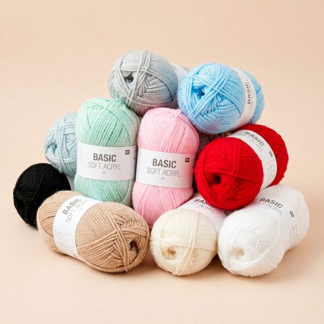 Fil Basic soft acryl dk Rico Design - 9 Couleurs