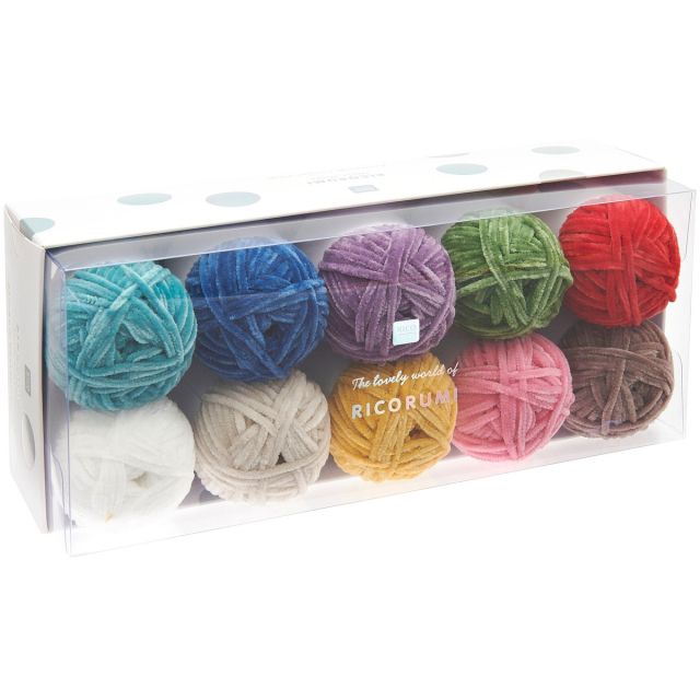 Coffret de 10 pelotes Ricorumi Nilli Nilli rainbow - Rico Design