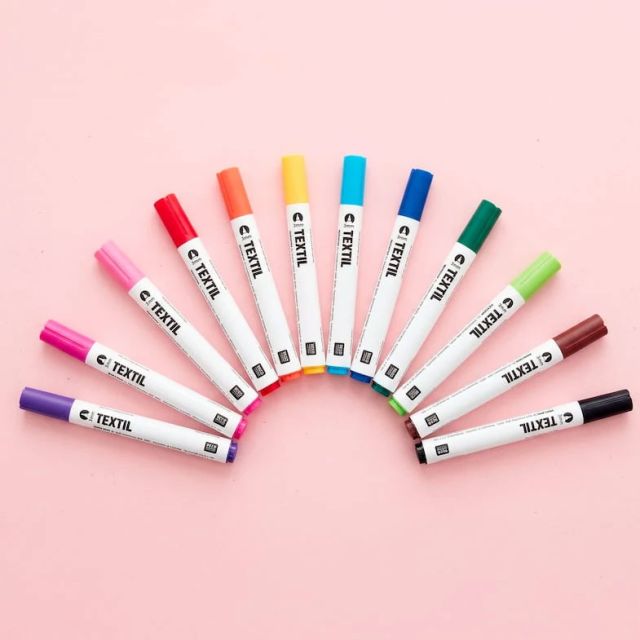 Feutre pour tissus clairs Rico Design - 12 couleurs