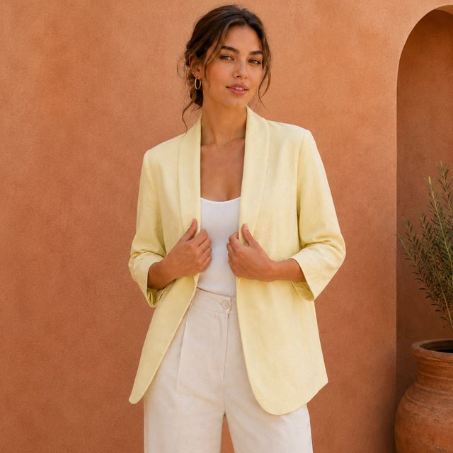 Kit Couture Craftine Blazer Lemon