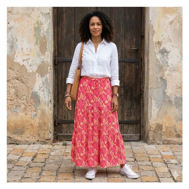 Kit Couture Craftine Jupe Inaya fleuri