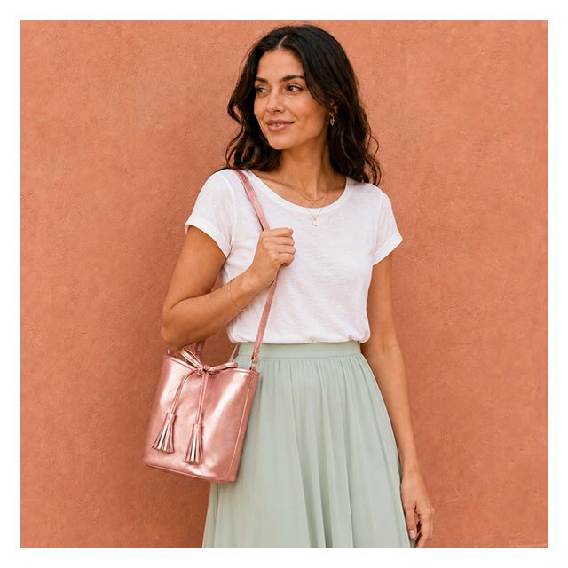 Kit Couture Craftine Sac Parys Rose métallisé