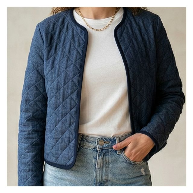 Kit Couture Craftine Veste Aneth matelassée Denim