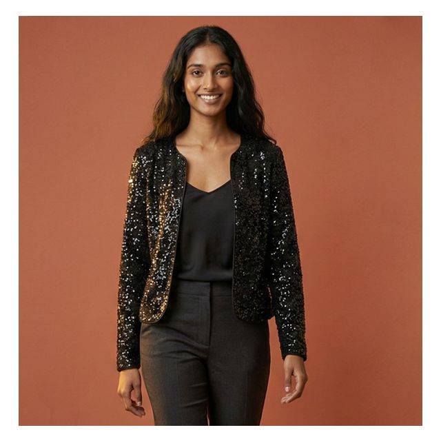 Kit Couture Craftine Veste Aneth Sequins Noir