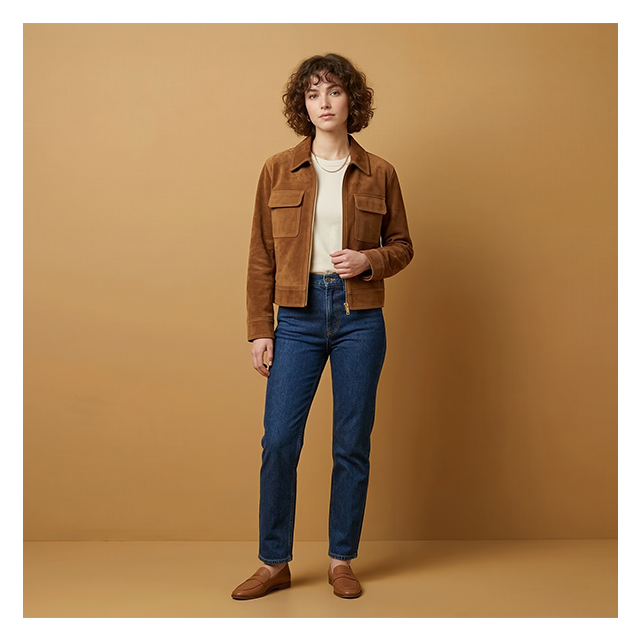 Kit Couture Craftine Veste Urba Suédine Camel