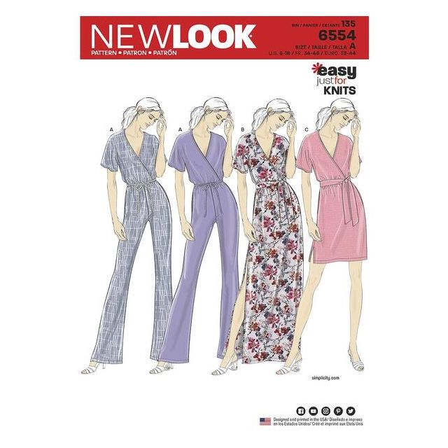 Patron New Look 6554 Combinaison 