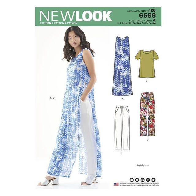 Patron New Look 6566 Tunique & Pantalon
