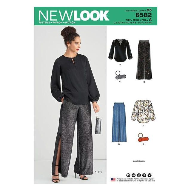 Patron New Look 6582 Pantalons & Accessoires