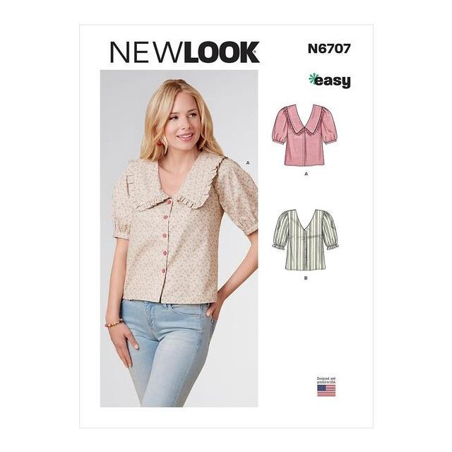 Patron New Look 6707 Blouse