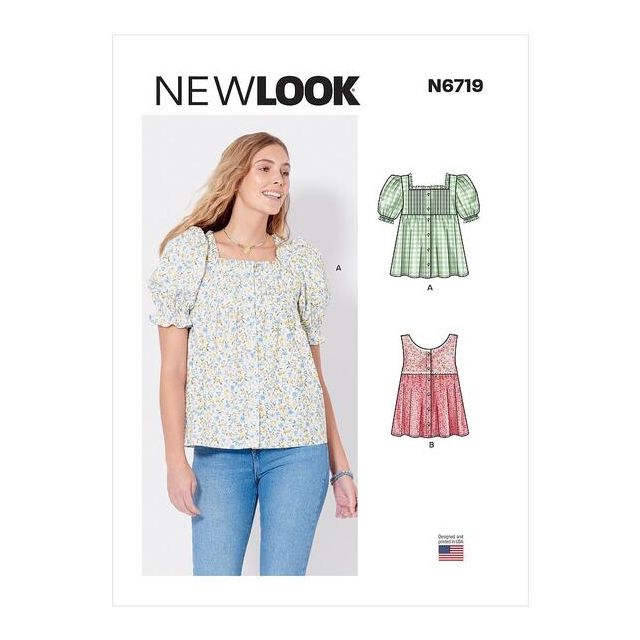 Patron New Look 6719 Haut