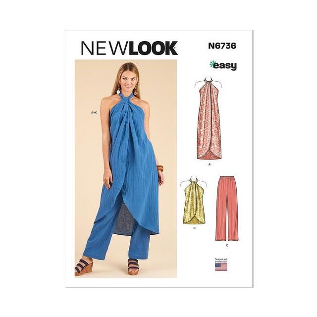 Patron New Look 6736 Top & Pantalon