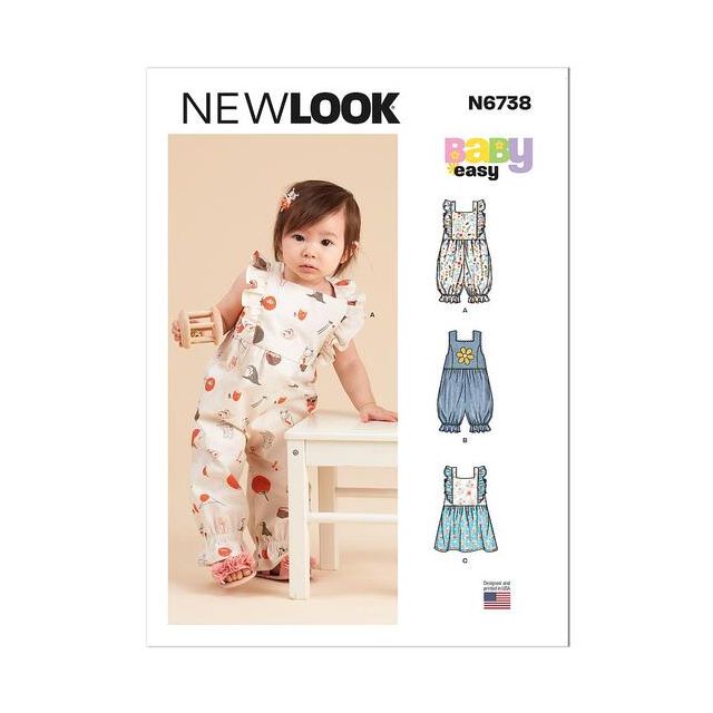 Patron New Look 6738 Combinaison & Robe