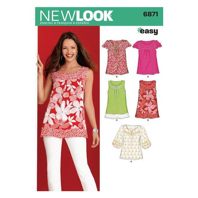 Patron New Look 6871 Haut