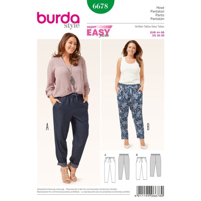Patron Burda 6678 Pantalon