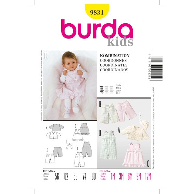 Patron Burda 9831 Ensemble