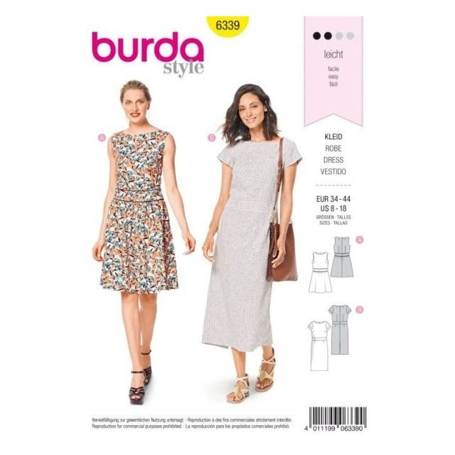 Patron Burda 6339 Robe
