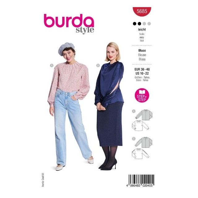 Patron Burda 5685 Blouse