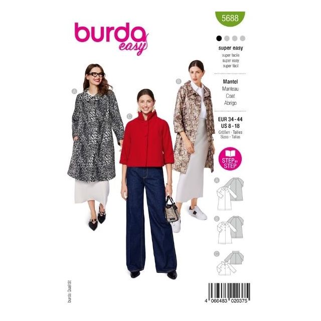 Patron Burda 5688 Blouson