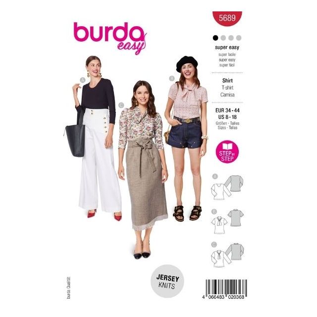 Patron Burda 5689 T-Shirt